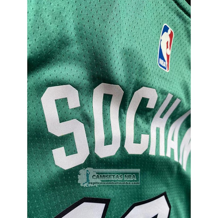 Camiseta Nino San Antonio Spurs Jeremy Sochan NO 10 Ciudad 2022-23 Verde